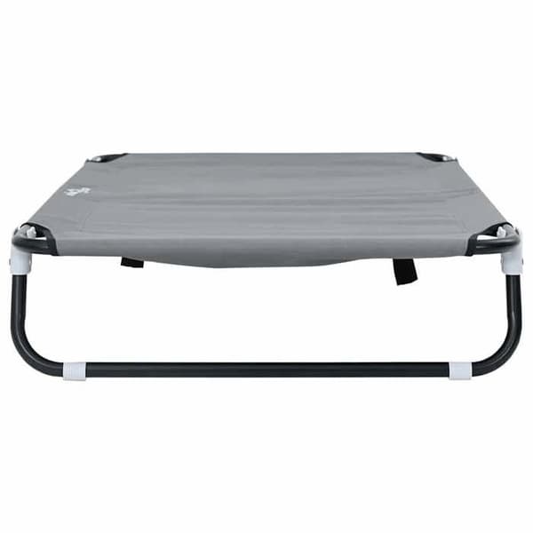 Maison Exclusive - Hundsäng 105 x 65 x 18 cm Ljusgrå Stål