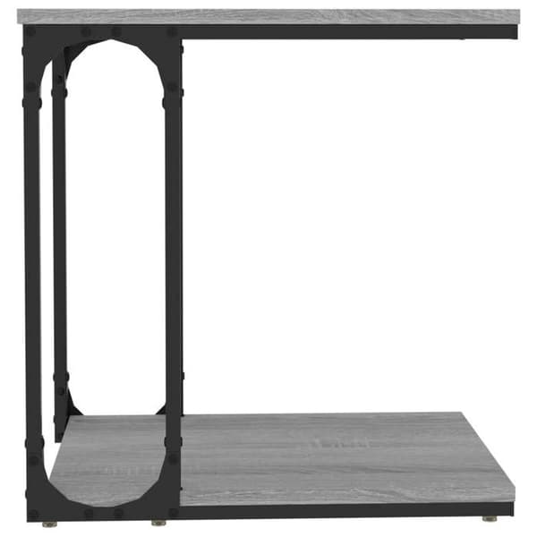 Sidobord - EXKLUSIV HEM - Sonoma grå - Ingenjörsträ - Stålram - Design i C Sonoma grå