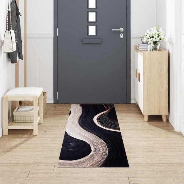 Maison Exclusive - Sort Køkkenteppet 300 x 60 cm Velour