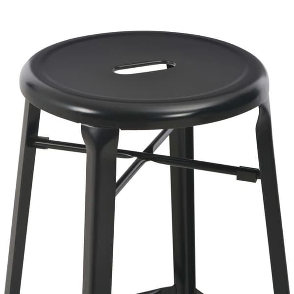 Maison Exclusive - Barstolar set om 4 svart stål Svart