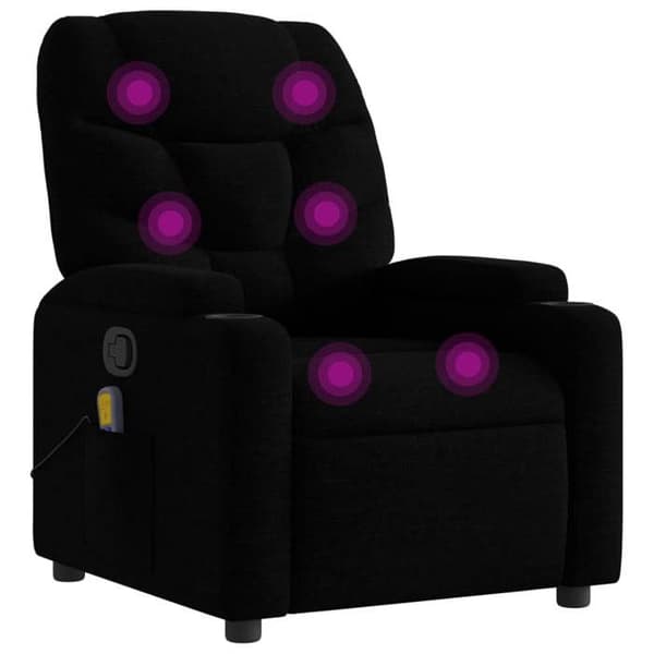 Maison Exclusive - Musta kangasmassaažituoli