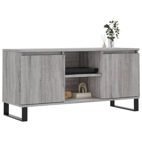 Maison Exclusive - TV-møbel sonoma grå 104x35x50 cm ingeniørtræ