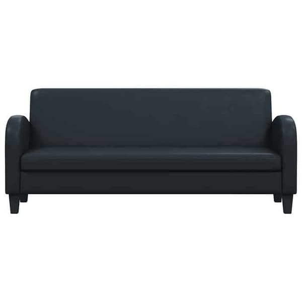 Maison Exclusive - Sæt af 2 sofaer i sort kunstlæder Svart