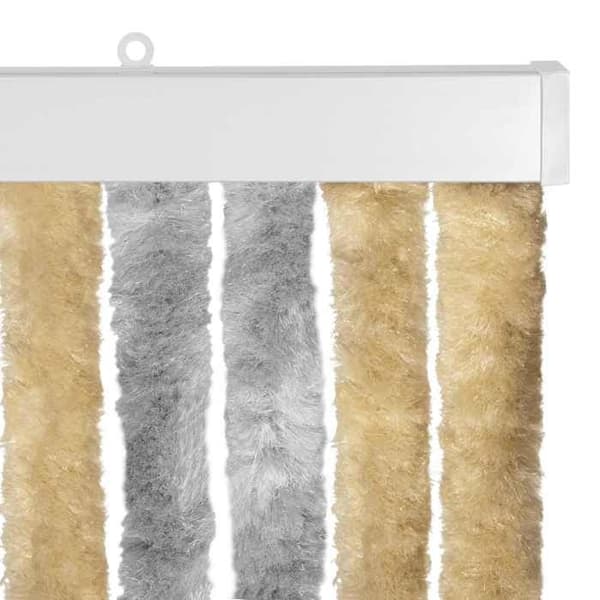 Maison Exclusive - Harmaa ja Beige hyönteisverho 100 x 220 cm