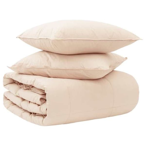 Maison Exclusive - Duvetset 2 pc 140 x 220 cm Alla säsonger Beige