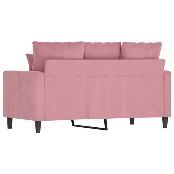 Maison Exclusive - 2-paikkainen vaaleanpunainen sohva 120 cm samettia