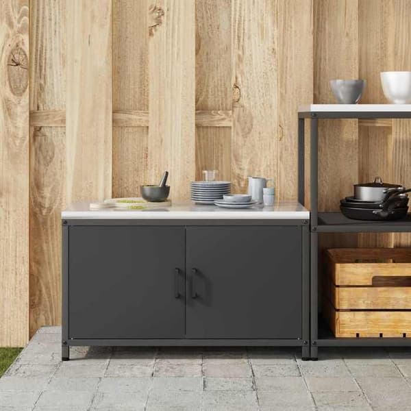 Maison Exclusive - HATTEM Sort køkkenopbevaringsmøbel 90 x 50 x 53 cm