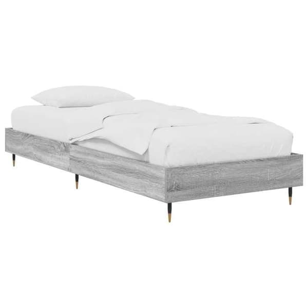 Maison Exclusive - Sängram Sonoma grå 80 x 200 cm Ingenjörsträ