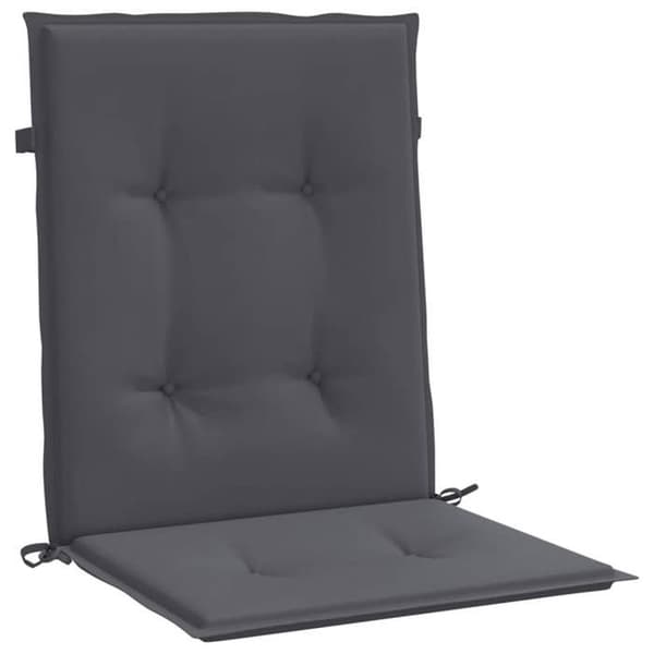Maison Exclusive - Trädgårdsstolar med lågt ryggstöd, 4-pack, antracit