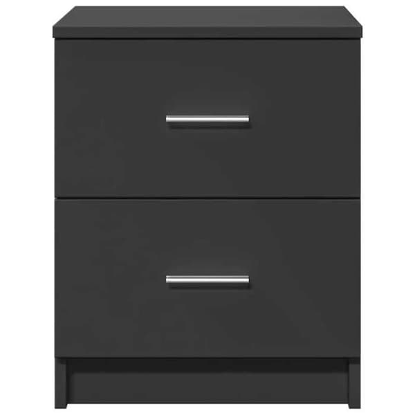 Maison Exclusive - Natbord med 2 skuffer sort 40x36x50 cm
