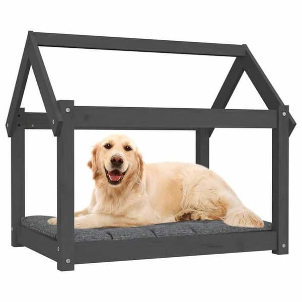 Maison Exclusive - Hundeseng Grå 81x60x70 cm Solid fyrretræ