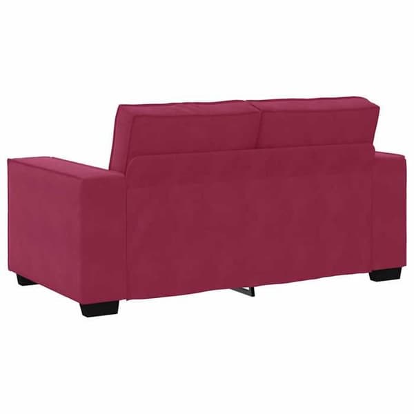 Maison Exclusive - 2-delt sofa sæt med bordeaux velour puder