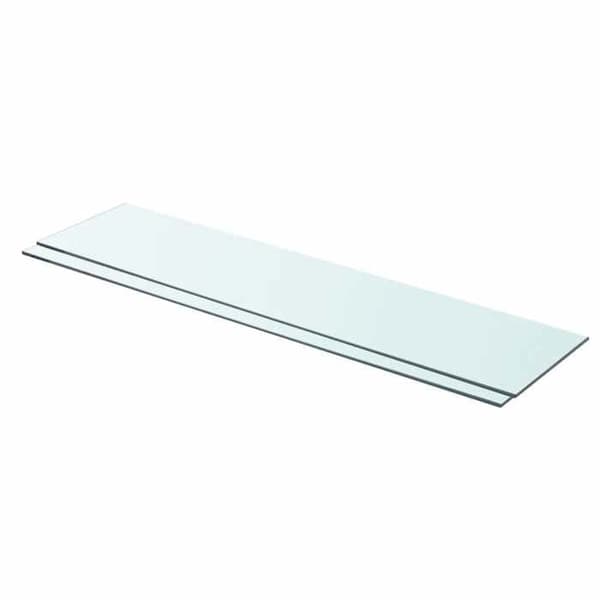 Maison Exclusive - Hyllpaneler 2 st Glas Transparent 90 x 20 cm