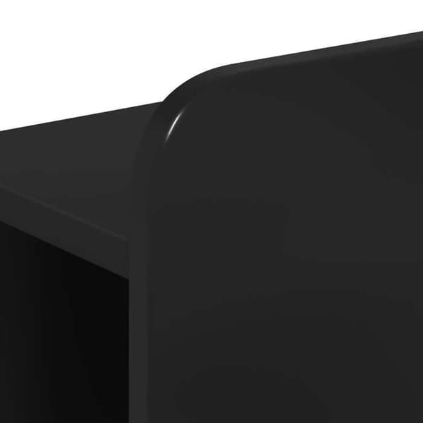 Sengestel - EKSKLUSIV HUS - 75 x 190 cm - Sort - Ingeniørtræ - Indbyggede opbevaringsløsninger Svart