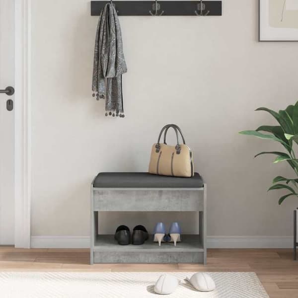 Maison Exclusive - Betoni Harmaa Penkki 63 x 38 x 45 cm