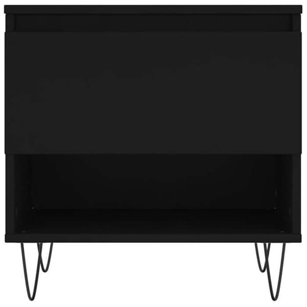 Maison Exclusive - 2 stk. sorte sofaborde 50x46x50 cm i ingeniørtræ