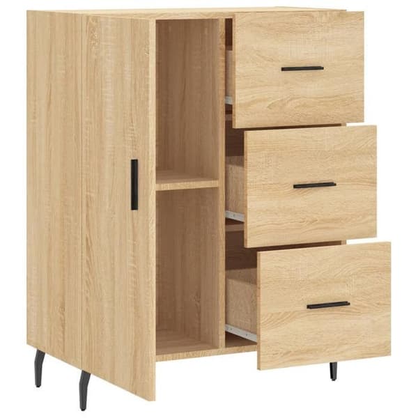 Maison Exclusive - Buffé ek sonoma 69,5x34x90 cm ingenjörsträ