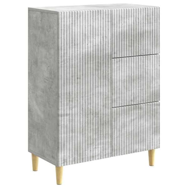 Maison Exclusive - Buffé Grå betong 66 x 34,5 x 90 cm Ingenjörsträ