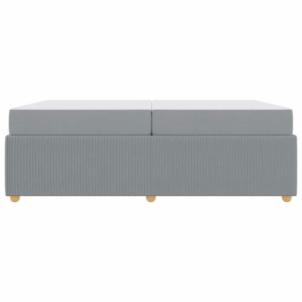 Maison Exclusive - Sängram Ljusgrå 200 x 200 cm tyg