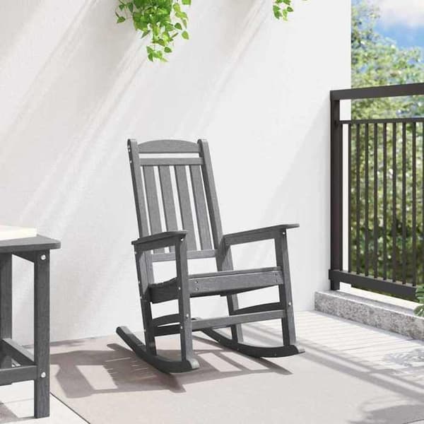 Maison Exclusive - Vaaleanharmaa HDPE-puutarhakeinu