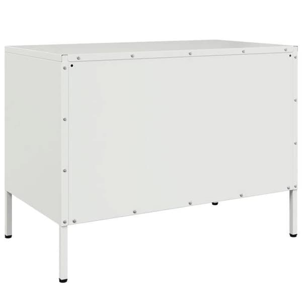 Maison Exclusive - TV-möbel vit 68x39x50,5 cm stål Vit