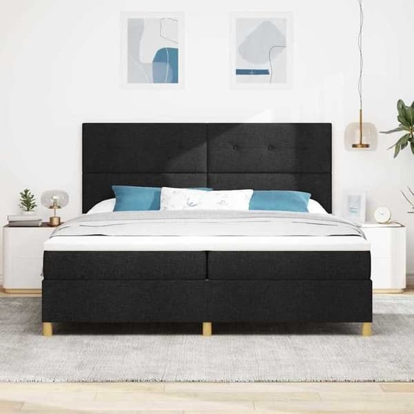 Maison Exclusive - Jousipatja mustalla 200 x 200 cm kankaalla Svart