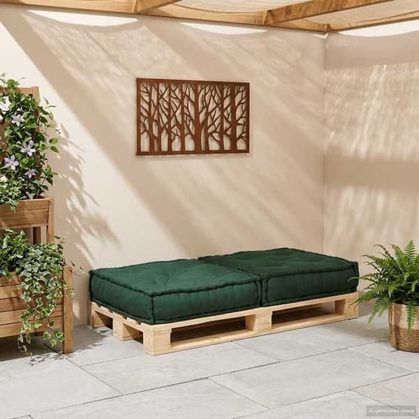 Maison Exclusive - Grön modulsoffa 70x70x36 tyg