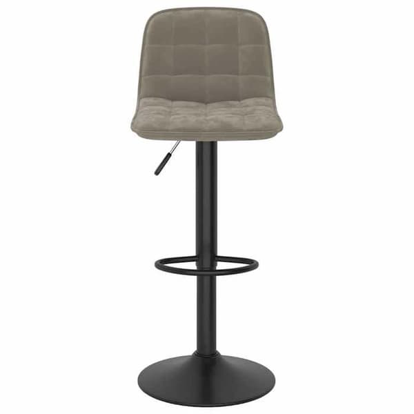 Maison Exclusive - Barstolar set om 2 ljusgrå sammet