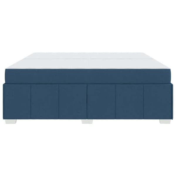 Maison Exclusive - Sängram med madrass Blå 200 x 200 cm tyg Blå