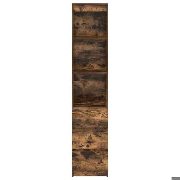 Maison Exclusive - Buffé hög ekrökt 37,5x35x180 cm ingenjörsträ