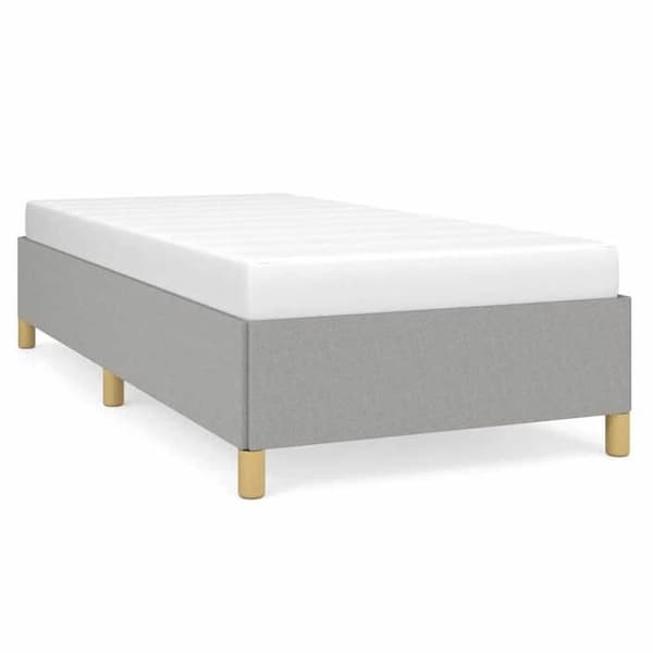 Maison Exclusive - Sengebund uden madras lys grå 90x190 cm stof