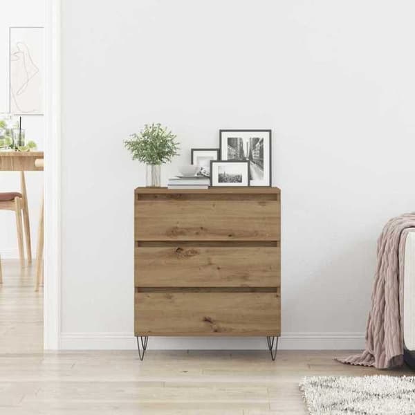 Buffé - EXKLUSIVT HUS - 60 x 35 x 70 cm - Ingenjörsträ - Brun - Nutida