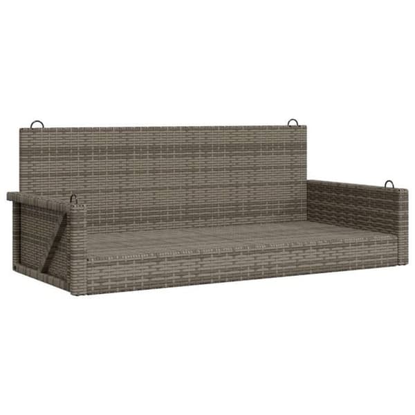 Maison Exclusive - Grå hängsoffa 119x56x48 cm flätad resin