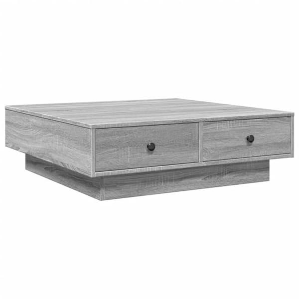 Bord - EKSKLUSIV HUS - Sonoma - Grå - 90x90x28 cm - Ingeniørtræ Grå