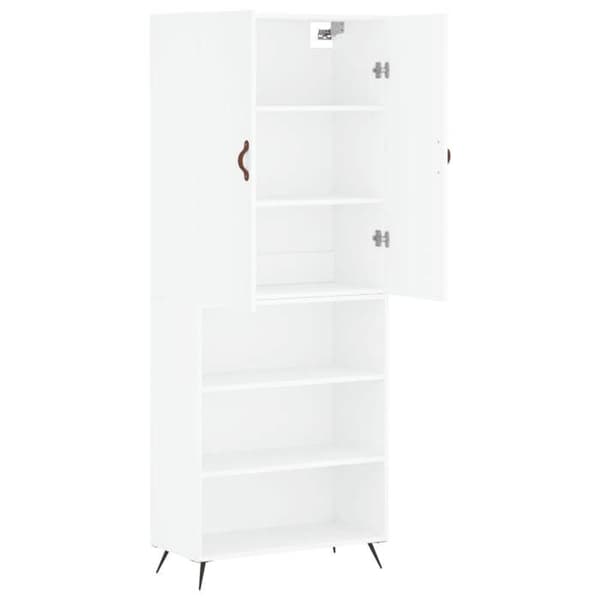 Maison Exclusive - Buffé hög Vit 69,5x34x180 cm Ingenjörsträ Vit