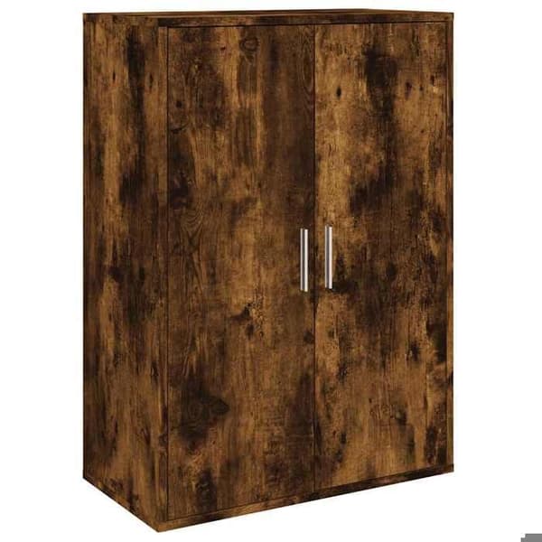 Maison Exclusive - Buffé ek rökig 60x31x84 cm ingenjörsträ