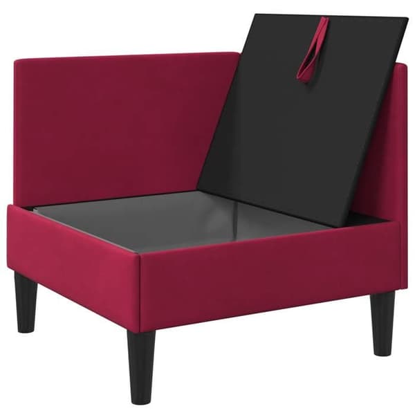 Maison Exclusive - Sofa med opbevaring Bordeaux Velour