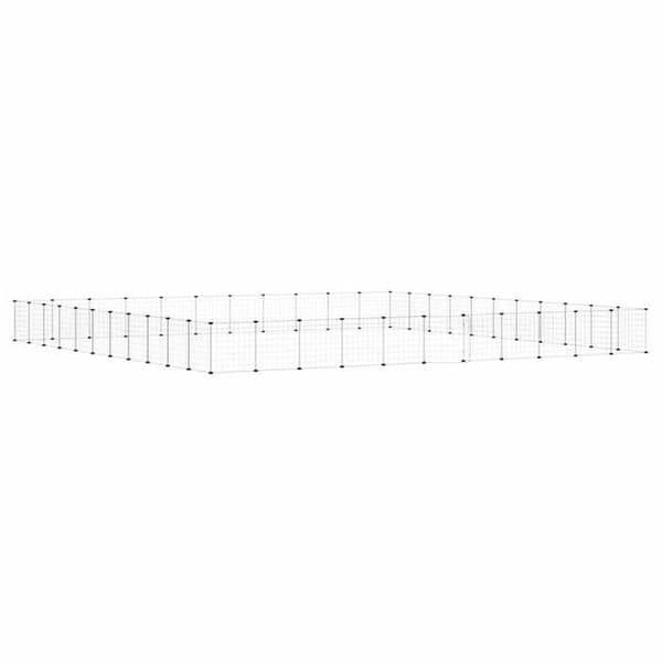 Kasser & bure - Maison Exclusive - 44 modulære paneler - paneler 35x35 cm - Pulverlakeret sort stål