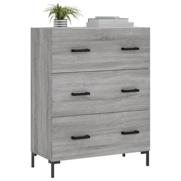 Maison Exclusive - Buffé Sonoma Grå 69,5x34x90 cm Ingenjörsträ