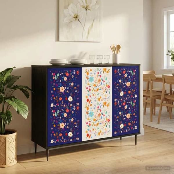 Maison Exclusive - Buffet MAINZ Sort eg 102 x 33 x 76 cm Ingeniørtræ