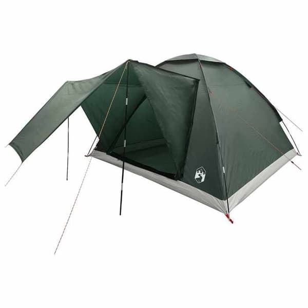 Maison Exclusive - Campingtelt til 4 personer Grøn army Polyester og Stål