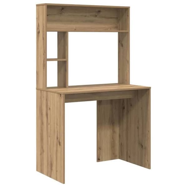 Maison Exclusive - Håndlavet egetræskontor 91 x 50 x 149 cm Ingeniørtræ Ek