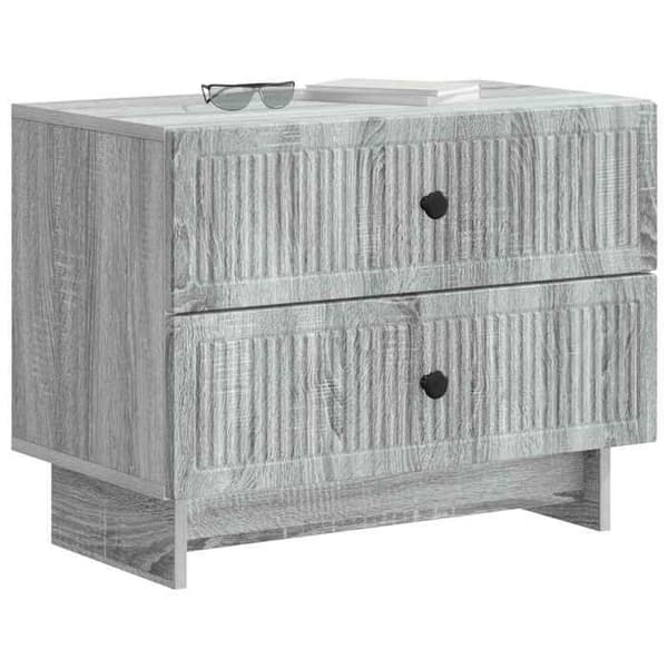 Sengebord - EKSKLUSIVT HUS - Sonoma - Grå Sonoma - Spånplader - 62 x 34,5 x 47,5 cm Sonoma grå