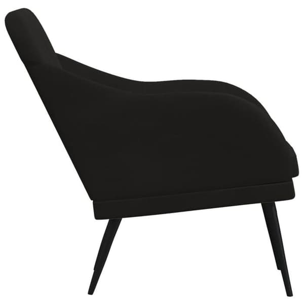 Maison Exclusive - Musta nojatuoli 63x76x80 cm sametti