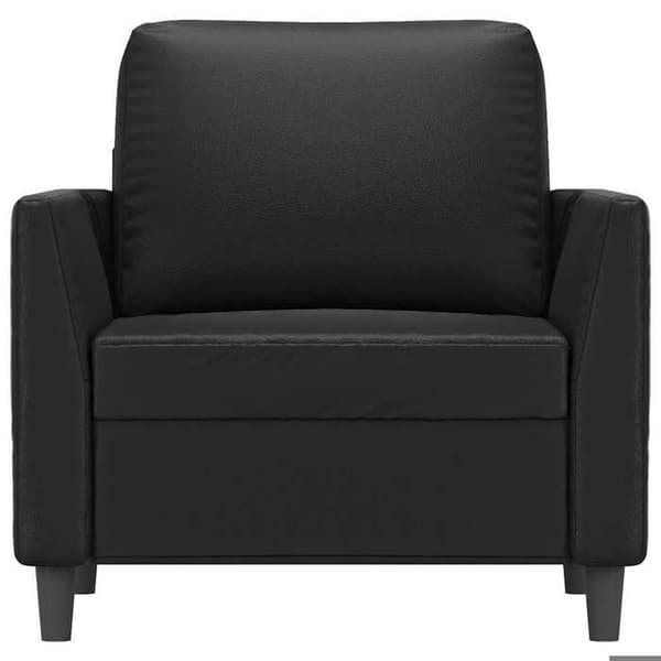 Maison Exclusive - Musta Tuoli 60 cm Keinonahkaa