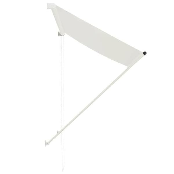 Maison Exclusive - Fällbart tak 100x150 cm Kräm Grädde