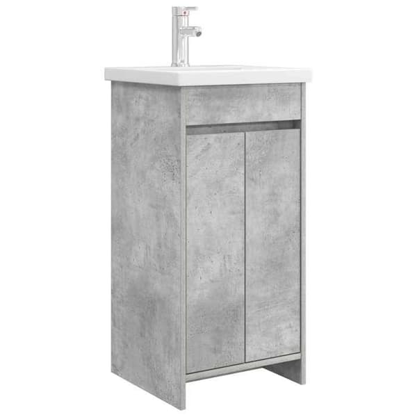 Maison Exclusive - Badeværelsesmøbel med vask Grå beton 42 x 40 x 84,5 cm