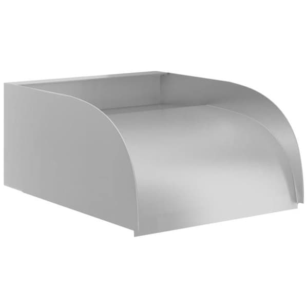 Dekorativ kaskade - Kaskade 30x34x14 cm - Rustfrit stål 304 - Mat børstet finish - Chlorresistent Silver