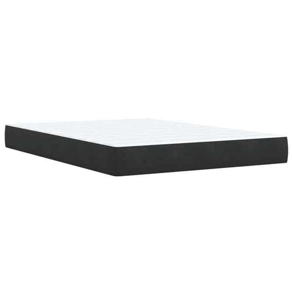 Maison Exclusive - Boxspring-sänky mustalla patjalla 160 x 200 cm Sametti