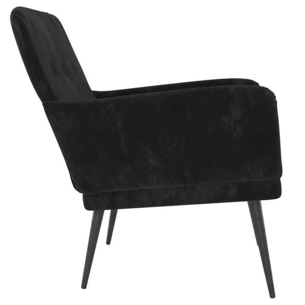 Maison Exclusive - Musta nojatuoli 62x79x79 cm sametti